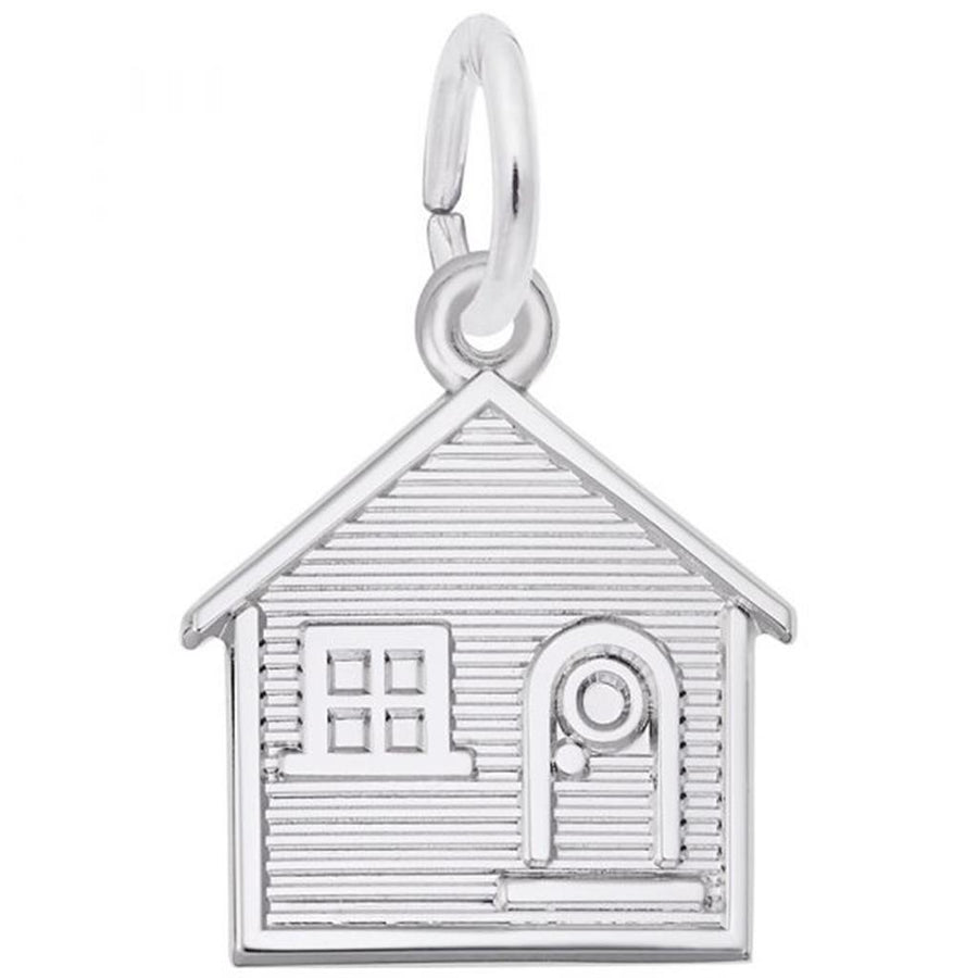 Rembrandt Charms Flat House Charm Sterling Silver