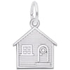 Rembrandt Charms Flat House Charm Sterling Silver