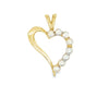 Yellow 14 Karat Open Heart Pen