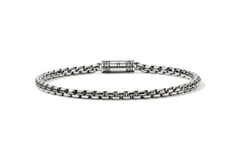 John Hardy Sterling Silver Box Chain Bracelet