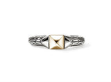 Two-Tone 14K/Sterling Silver 5Mm Icon Stud Ring John Hardy Jewelry Typ