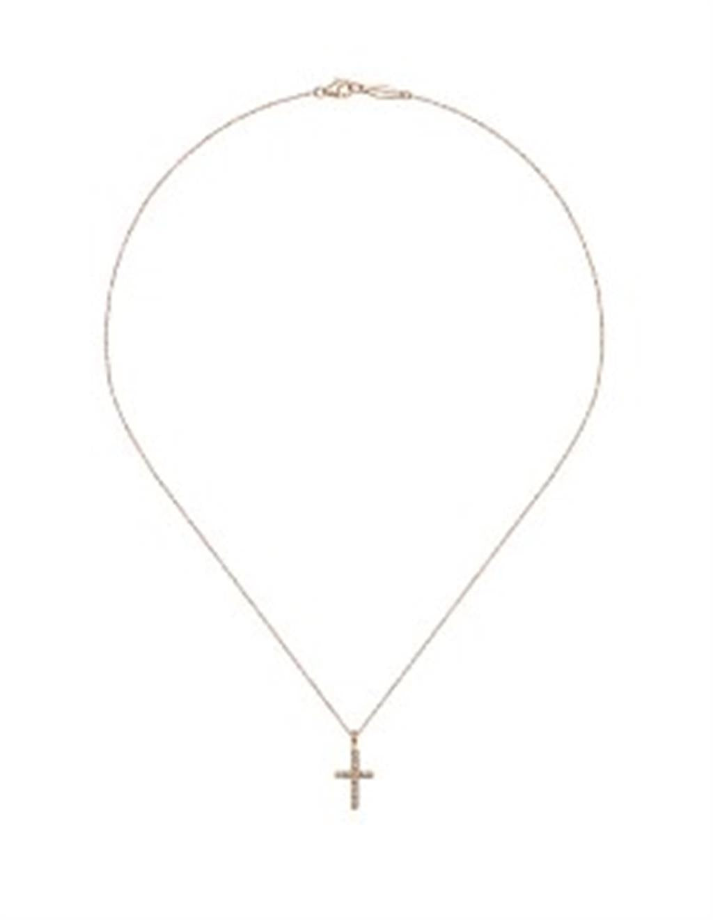 Lady's Rosé 14 Karat Faith Collection Necklace Length 16 With 16 = 0.0