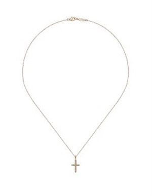 Lady's Rosé 14 Karat Faith Collection Necklace Length 16 With 16 = 0.0