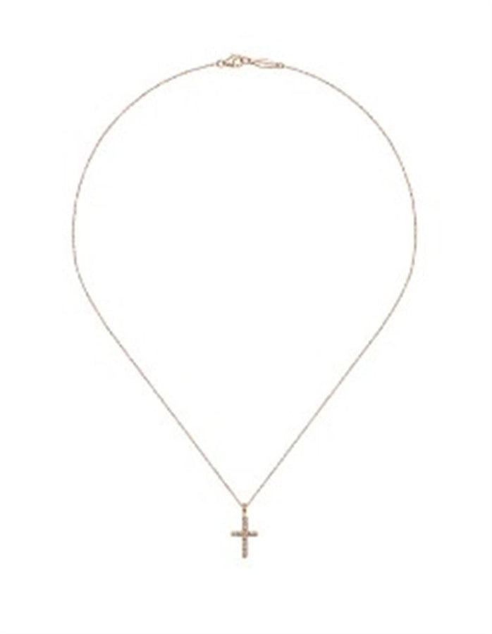 Lady's Rosé 14 Karat Faith Collection Necklace Length 16 With 16 = 0.0