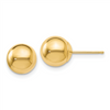 Ladies 14K Polished 8mm Ball Post Earrings