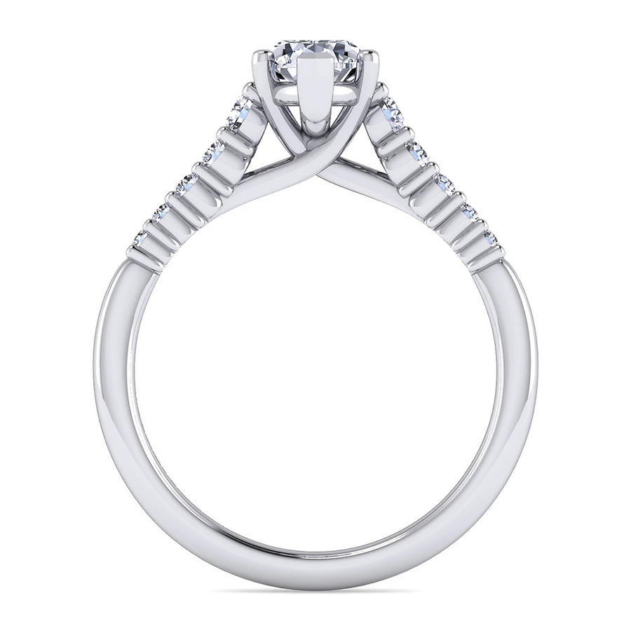 Gabriel & Co. Reed - Straight Diamond Engagement Ring Mounting