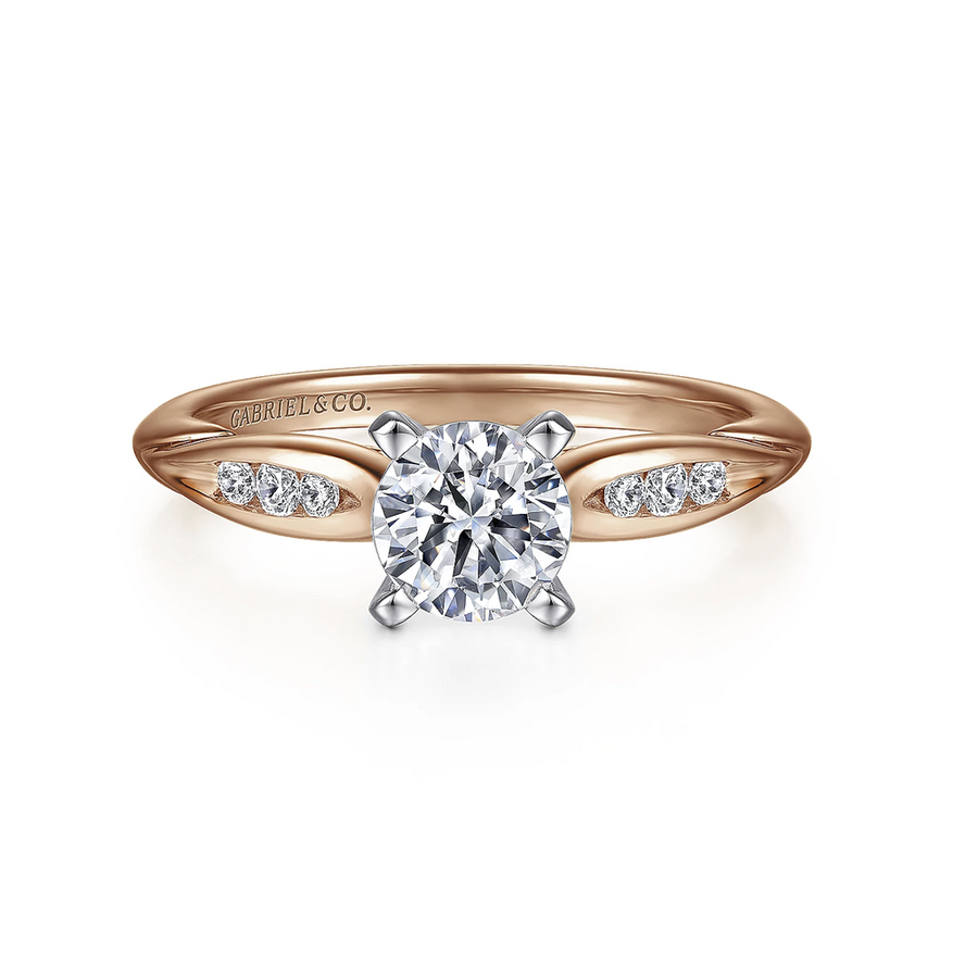 Gabriel & Co. Quinn - Channel Set Diamond Engagement Ring Mounting