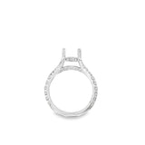 Platinum Accented Hidden Halo Split Shank Platinum Mountings Size 7 64