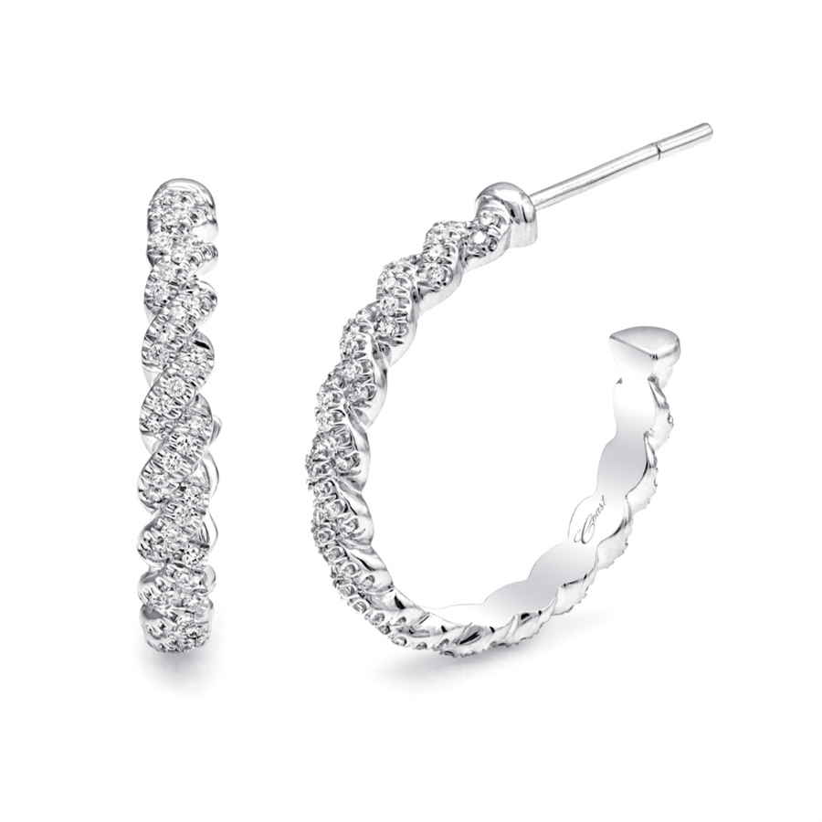 Coast Diamond Twisted Hoop Earring