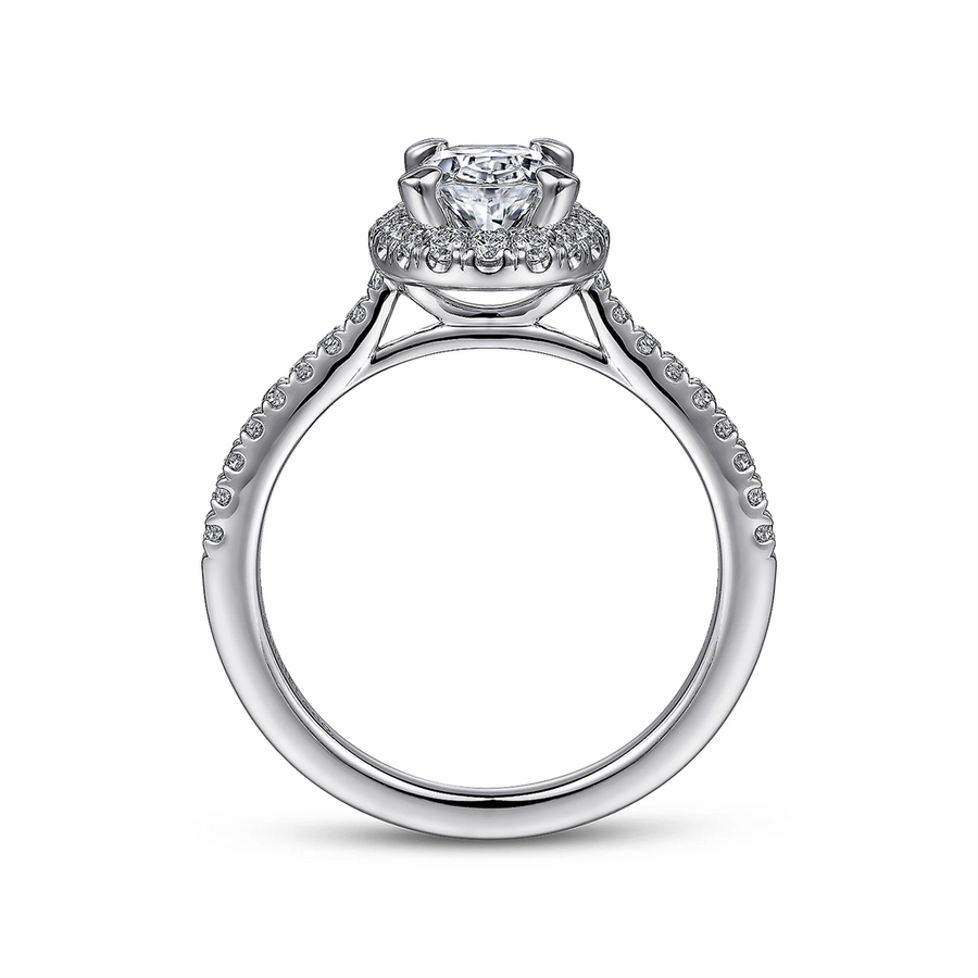 Gabriel & Co. Idina - Oval Diamond Halo Engagement Ring Mounting