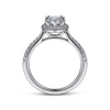 Gabriel & Co. Idina - Oval Diamond Halo Engagement Ring Mounting