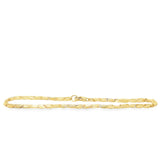 Yellow 14 Karat 3mm Oval Popcorn Bracelet Length 7 Designer: Armadani