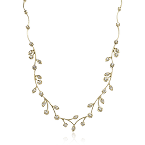 Lady's Yellow 14 Karat Milgrain Magificent Garden Necklace