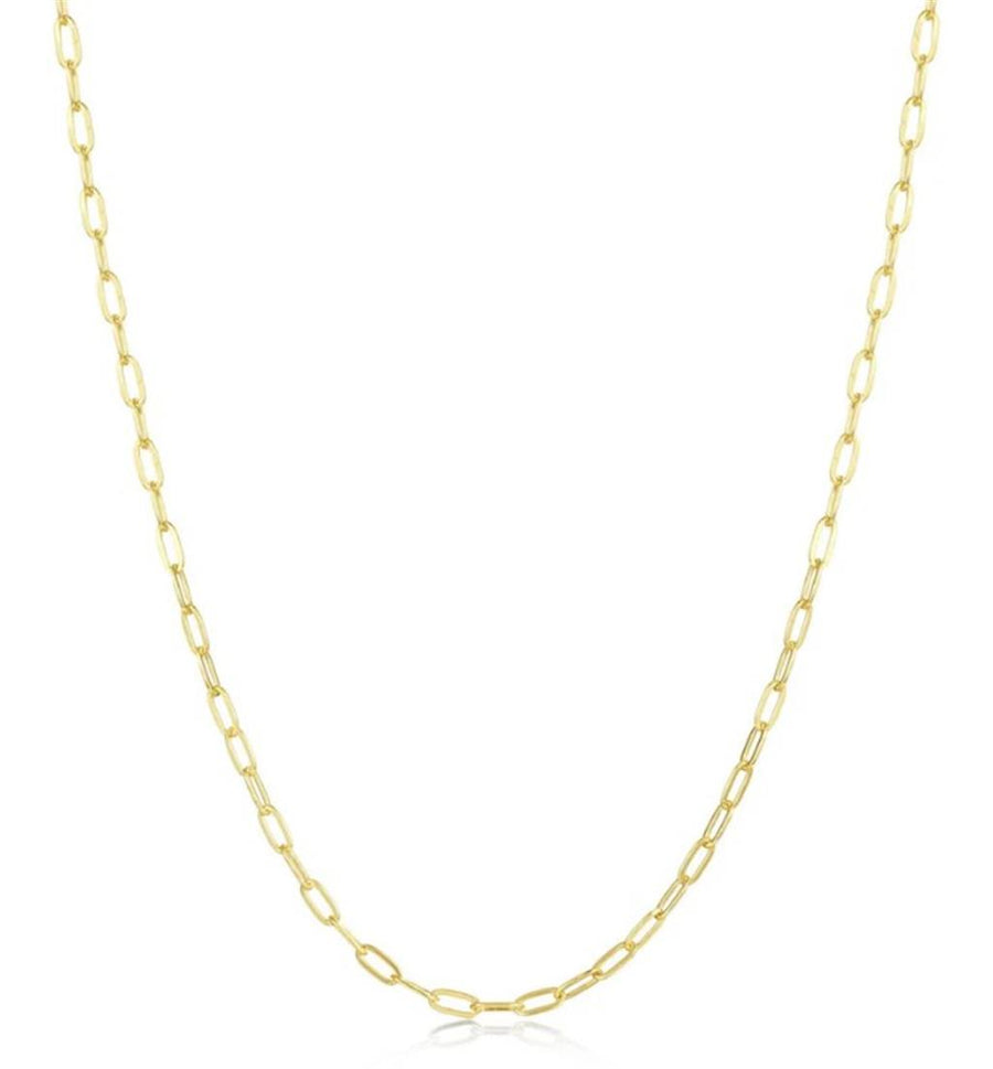Lafonn Yellow Gold-Plated Sterling Silver 1.7mm Paperclip