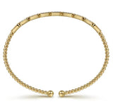 Lady's Yellow 14 Karat Hexagonal Bezel Bracelet Length 6.25 27 = 0.27t