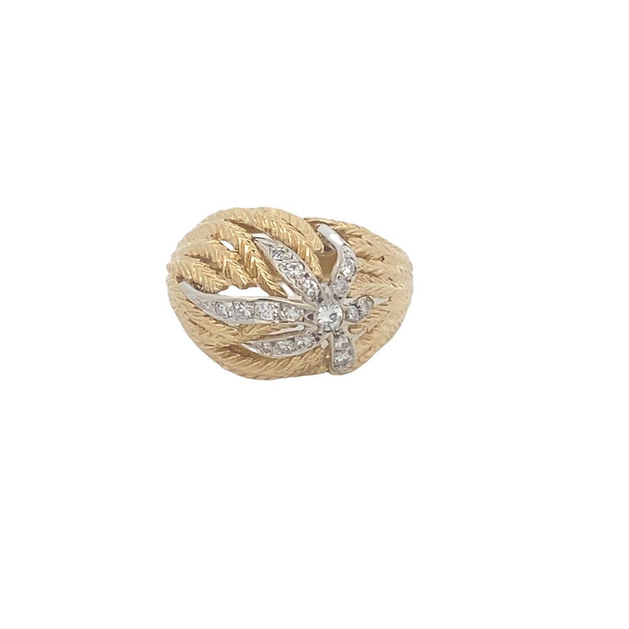 Two-tone 18 Karat Dome Ring