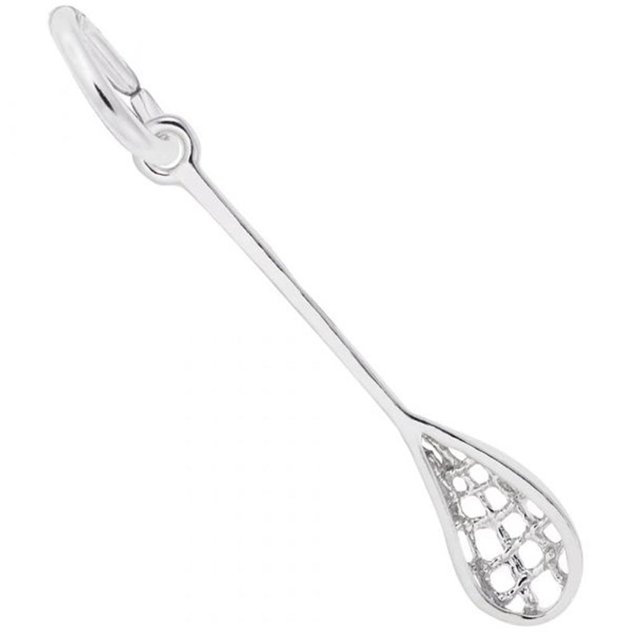 Rembrandt Charms Traditional Lacrosse Stick Charm Sterling Silver