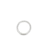 Platinum David Yurman Diamond Band Estate Jewelry Size 4 With 18 = 0.2