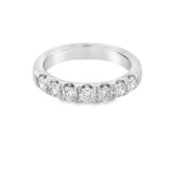 Lady's White 14 Karat Half Anniversary Wedding/Anniversary Ring Size 7