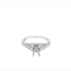 Lady's White 18 Karat Vintage Ring