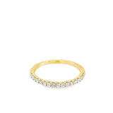 Lady's Yellow 18 Karat Half Anniversary Wedding/Anniversary Ring Size