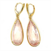 Estate Rose Quartz Earrings