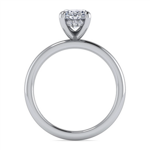 Gabriel & Co. Cari - Hidden Halo Oval Diamond Engagement Ring Mounting