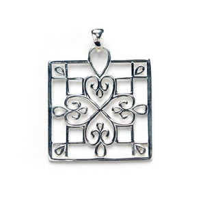 Southern Gates Filigree Square Pendant