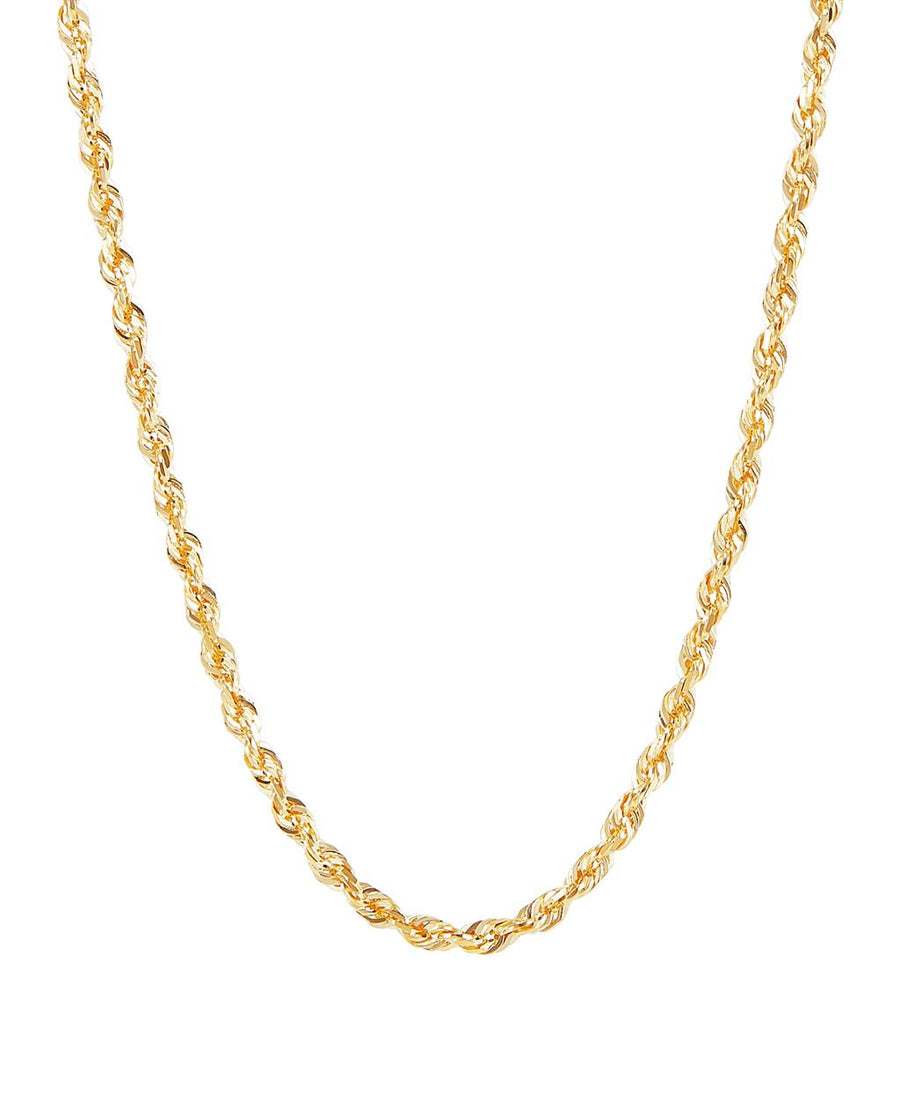 Yellow 14 Karat Rope Chain 
Length 18 
1.60-1.65Mm Width
Gram Weigh