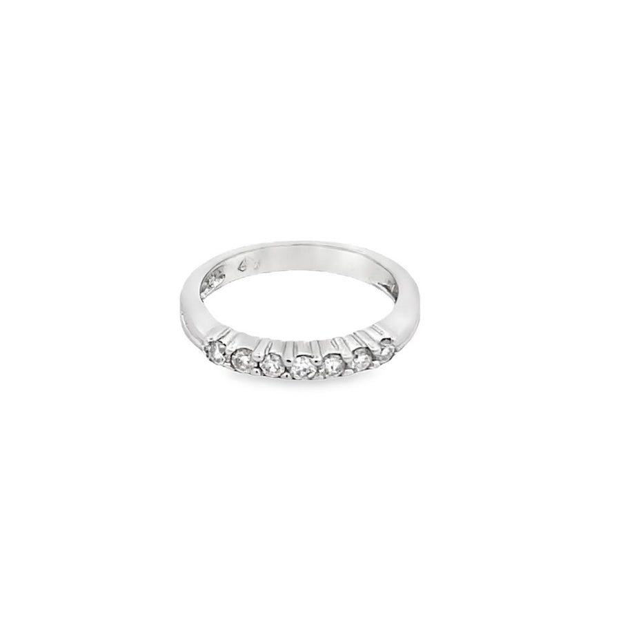 White 14 Karat Diamond Band Es