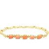 Estate Floral Style Coral Bracelet