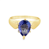 Estate Pear Shape Tanzanite Ring