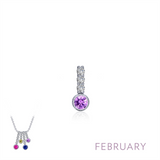 Lafonn February Birthstone Love Pendant