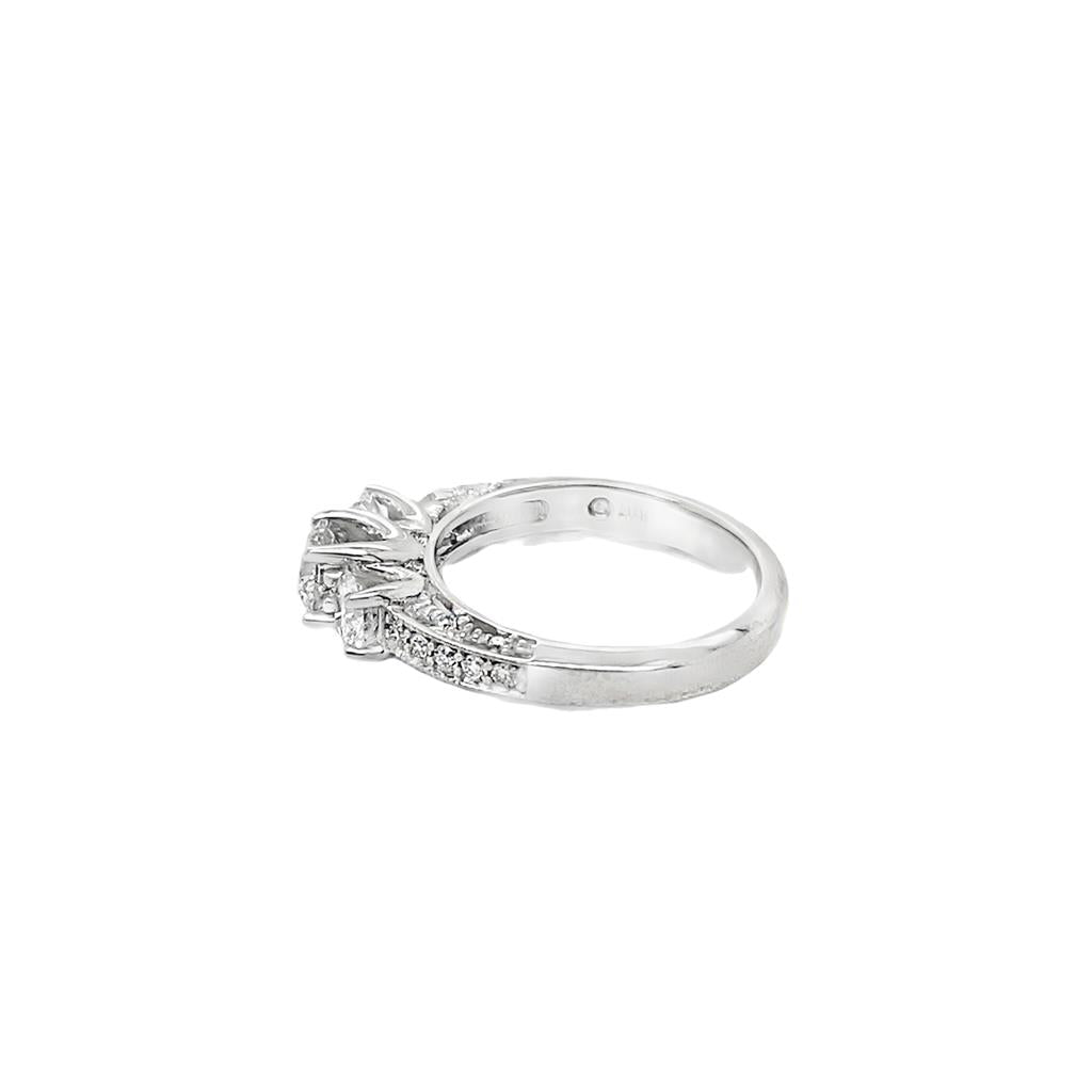 Three Stone Diamond Engagement Ring