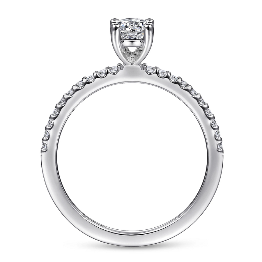 Classic Amata Straight Diamond Engagement Ring
