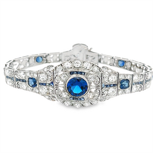 Estate Sapphire and Diamond Bracelet