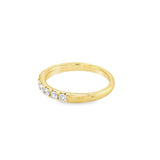 Lady's White 18 Karat Fishtail Wedding/Anniversary Ring Size 6.75 11 =