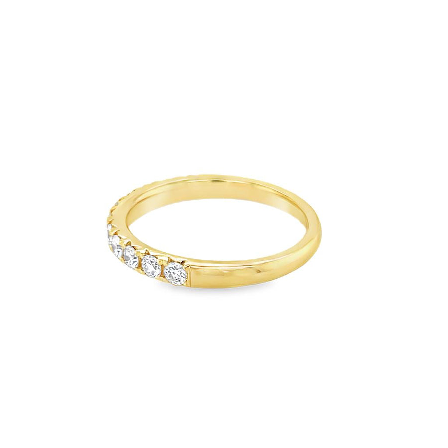 Lady's White 18 Karat Fishtail Wedding/Anniversary Ring Size 6.75 11 =