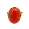 Estate Oval Red Coral Ring
