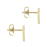Gabriel & Co. Fashion 14K Yellow Gold Diamond Chevron Earrings