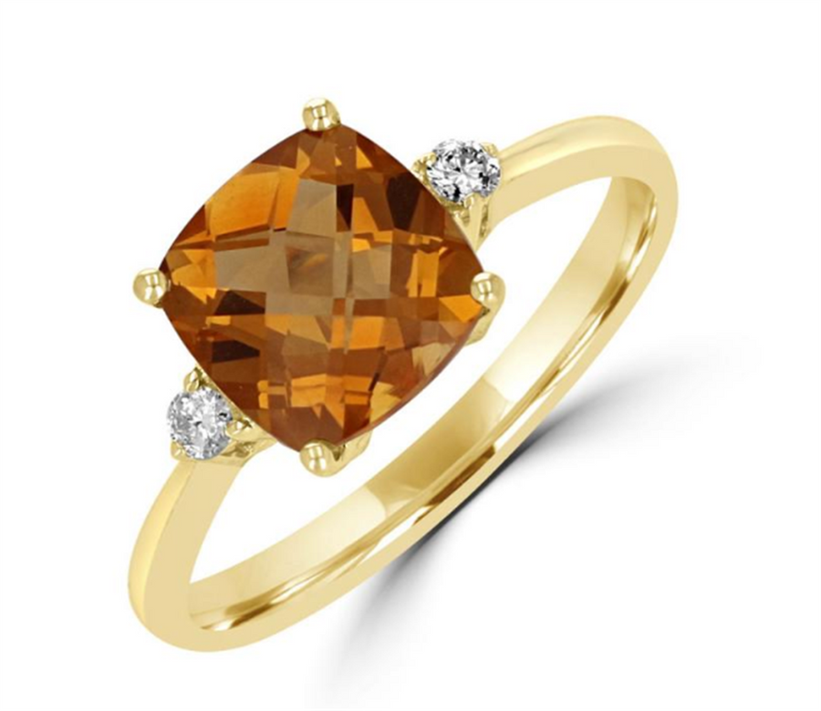 Citrine 14 Karat Yellow Fashion Ring