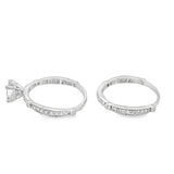 Estate Emerald Cut Diamond Bridal Set