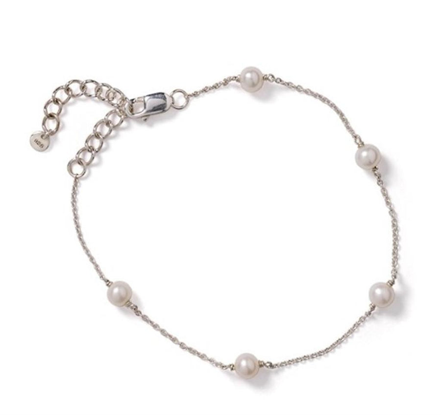 Southern Gates Contemporary Ariel Pearl Station Bracelet