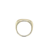 Lady's Yellow 14 Karat Bold Rectangular Fashion Ring Size 6.5 Designer