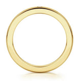 Lady's Yellow 14 Karat Burnish Set Wedding/Anniversary Ring Size 6.5 5