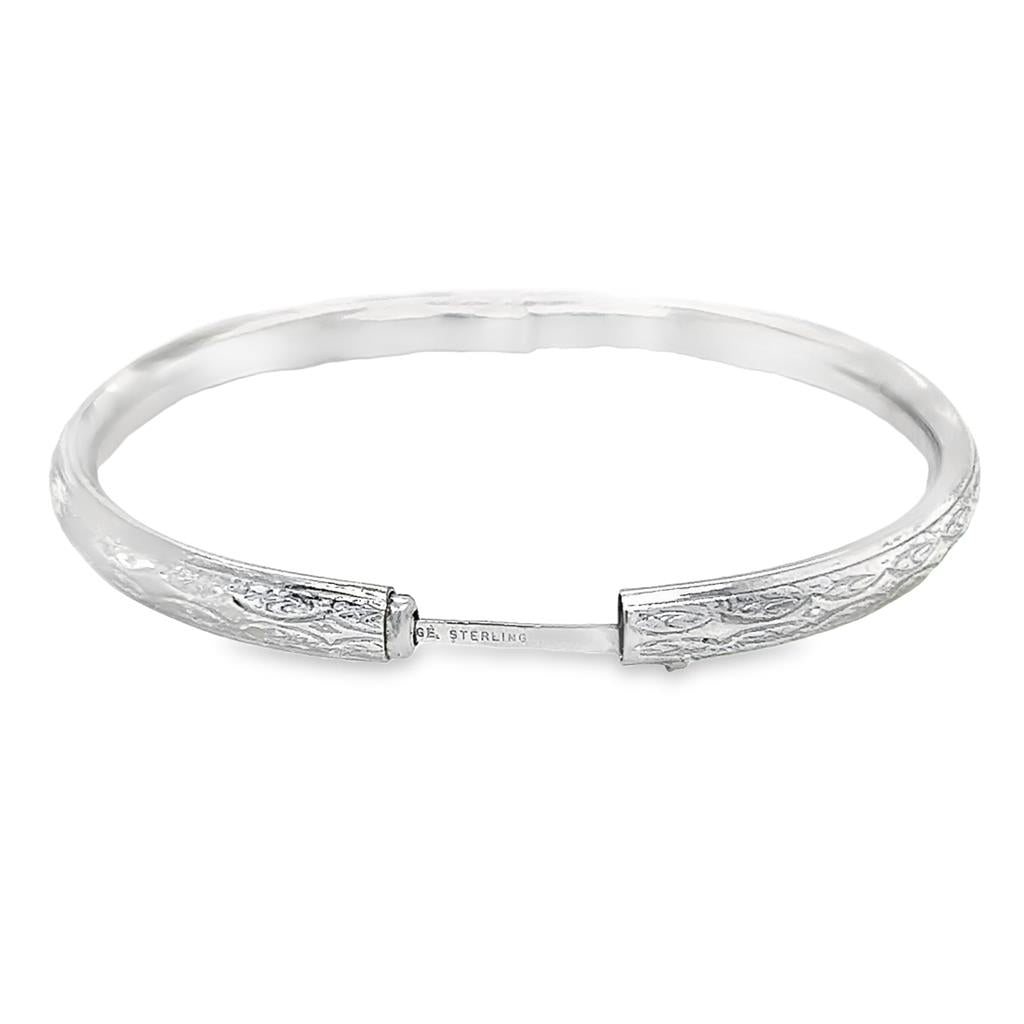 Sterling Silver Engraved 4.25m