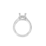 Lady's Platinum Double Prong Split Shank Platinum Mounting Size 7 40 =
