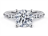 Gabriel & Co Channel Set Diamond Engagement Ring Mounting