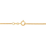 Yellow Gold Spiga Wheat Chain Necklace