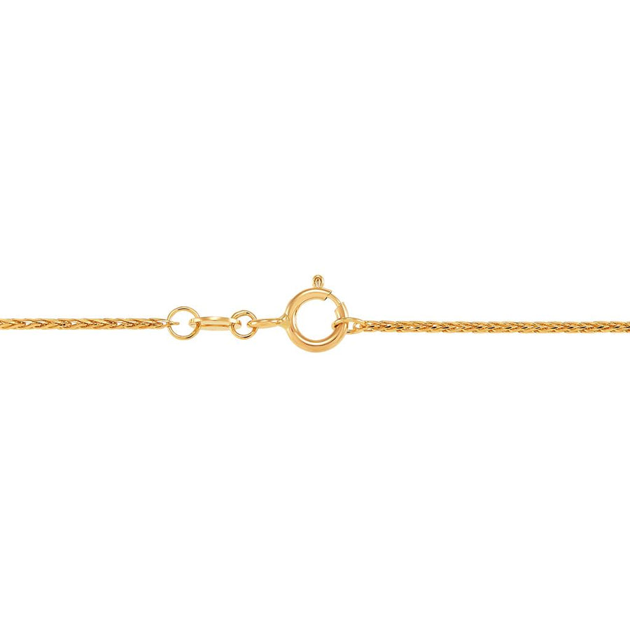 Yellow Gold Spiga Wheat Chain Necklace